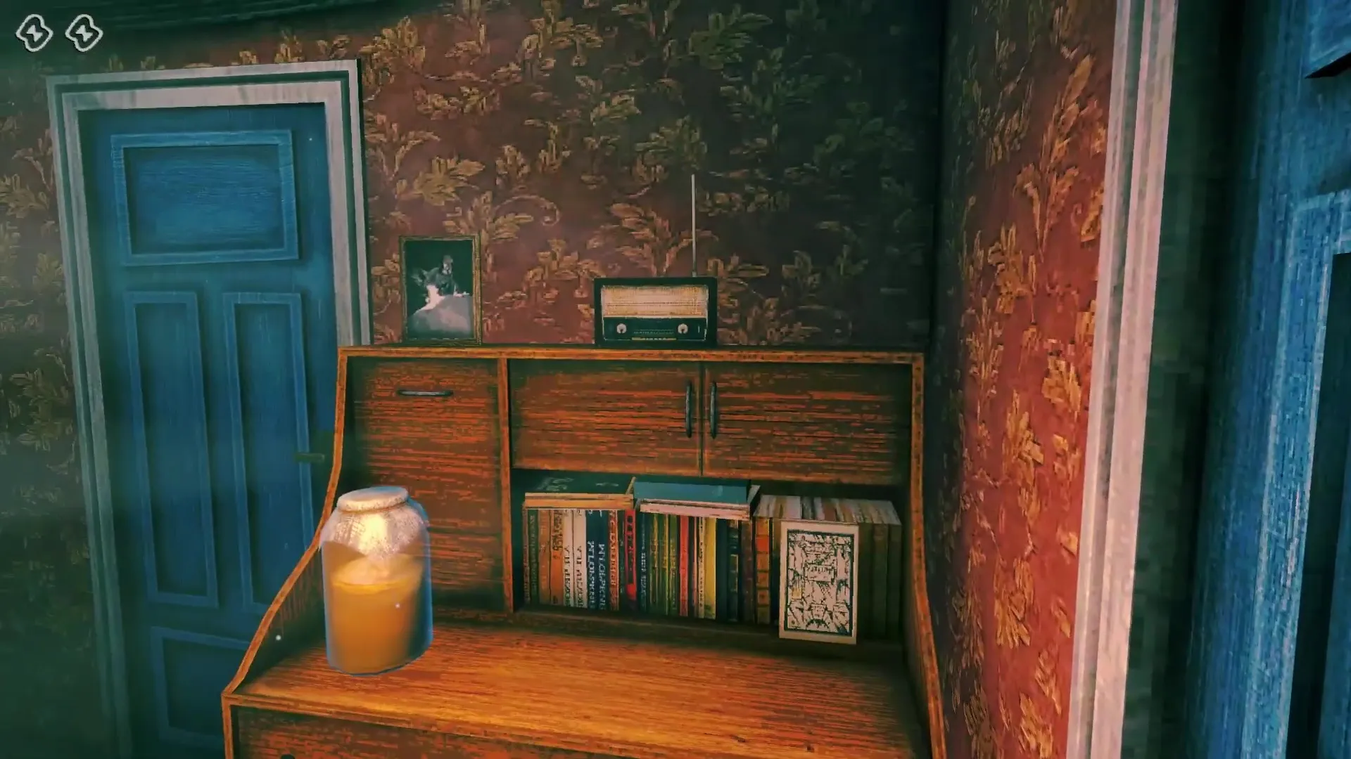 Close-up inspection of a visitor's unsettling smile revealing flawless teeth.